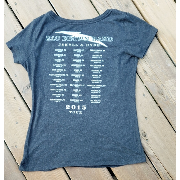 Zac Brown Band Jekyll & Hyde 2015 Concert Tee L - Picture 5 of 6